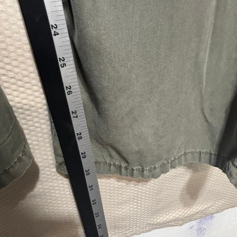 Thread And Supply Pants Sz M Wide Leg Olive Green Bag Waist Lagenlook Lyocell - Picture 7 of 10